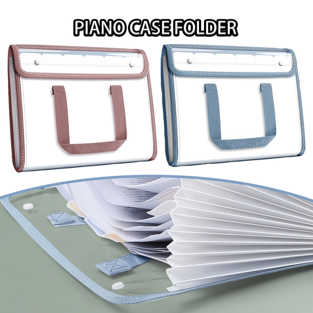 

Document Bag - biru/ merah muda, File Folder Tahan air tahan noda, Tas Dokumen File Tas file Handle