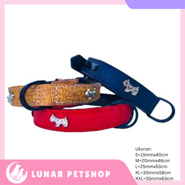 KALUNG ANJING PREMIUM - COLLAR ANJING MOTIF ANJING - DOG COLLAR