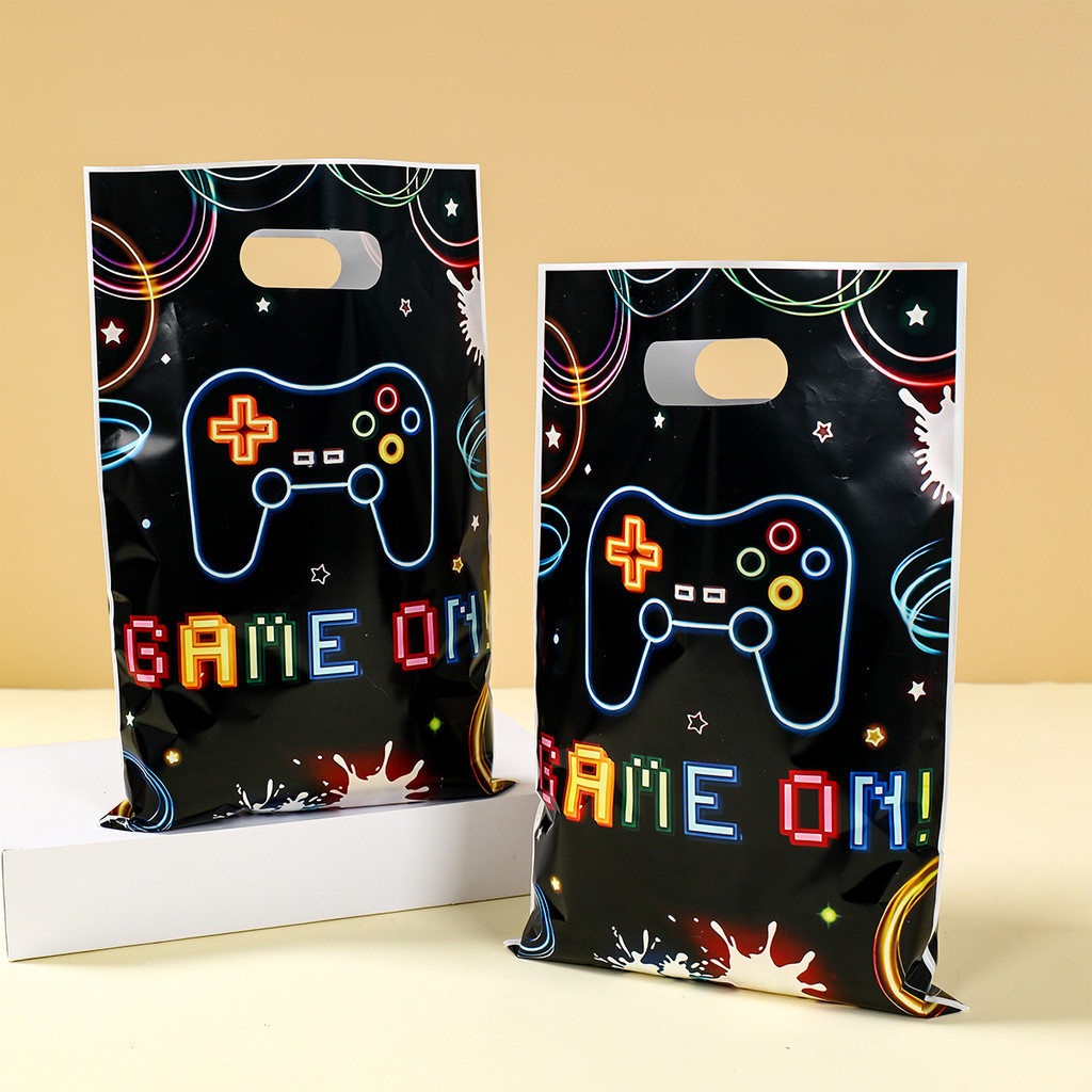

10/25/50pcs Video Game Gift Bags Game Birthday Party Decoration Game On Goodie Bags Candy Bag Baby Shower Kids Favors Gifts