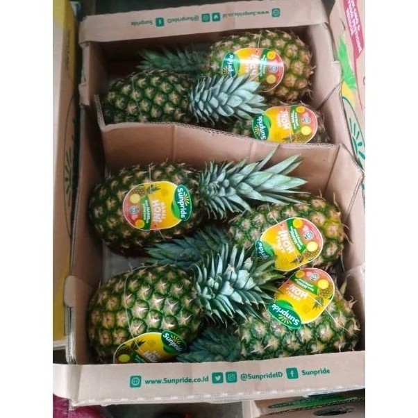 

Grosir Buah Nanas Honi Sunpride 1 Dus Griya Sembada