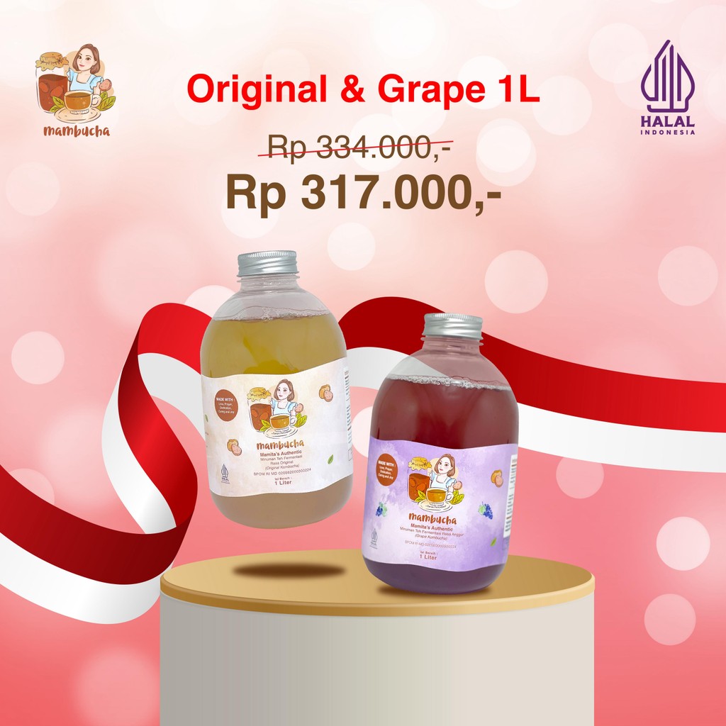 

MERDEKA SEHAT: Original & Grape 1L