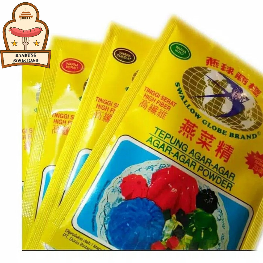 

Agar-Agar Swallow Globe Brand 7gr - Pilihan Tepat untuk Puding & Dessert Kenyal