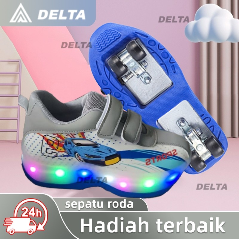 FHIRMAN.CO 【DELTA】sepatu roda anak laki laki sepatu roda anak perempuan roda 4 sepatu roda anak 3 ta