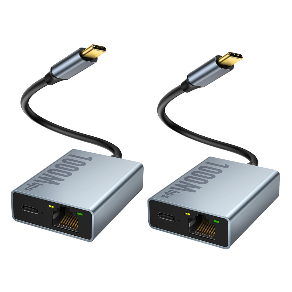 Zexmte 1000Mbps Ethernet Adapter for Chromecast 4K Google TV USB C Type-C to 1000Mbps Network Card f
