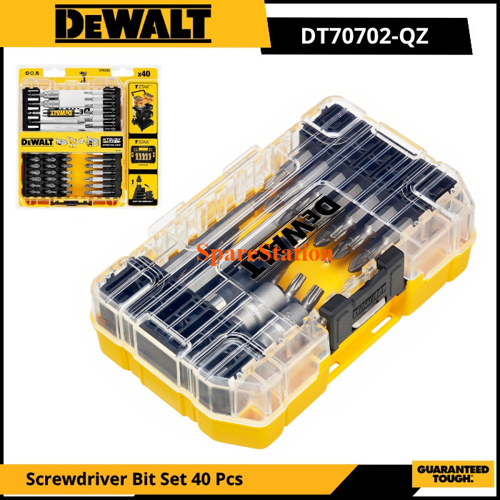DEWALT DT70702 Mata Obeng Set 40 Pcs Screwdriver Bit Set 40Pcs DT70702-QZ
