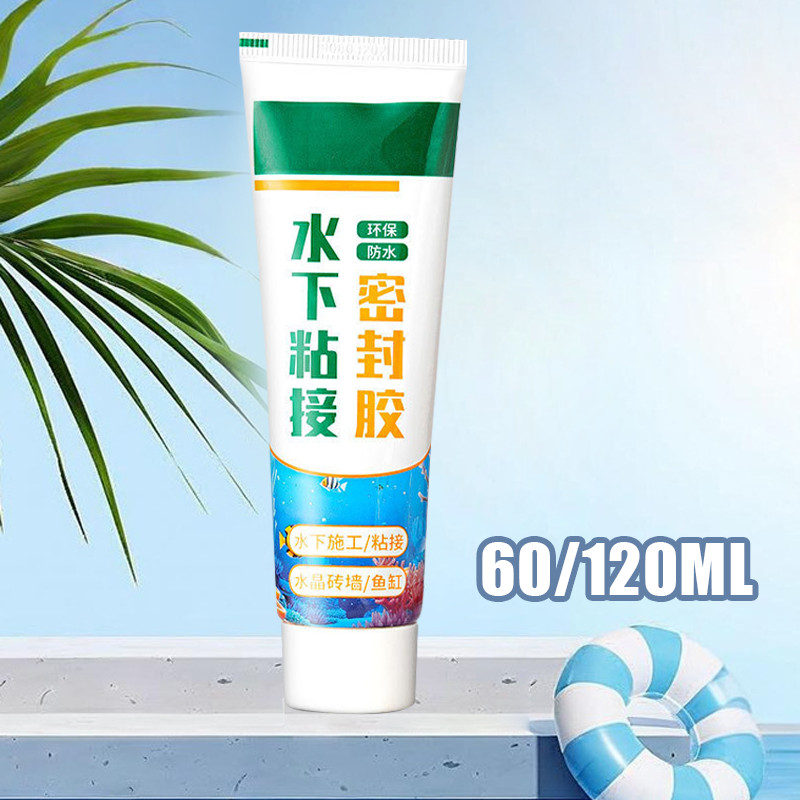 Perekat Super Kuat Sealant Bawah Air Penutup Kebocoran Untuk Memperbaiki Kebocoran Akuarium Lem Kaca