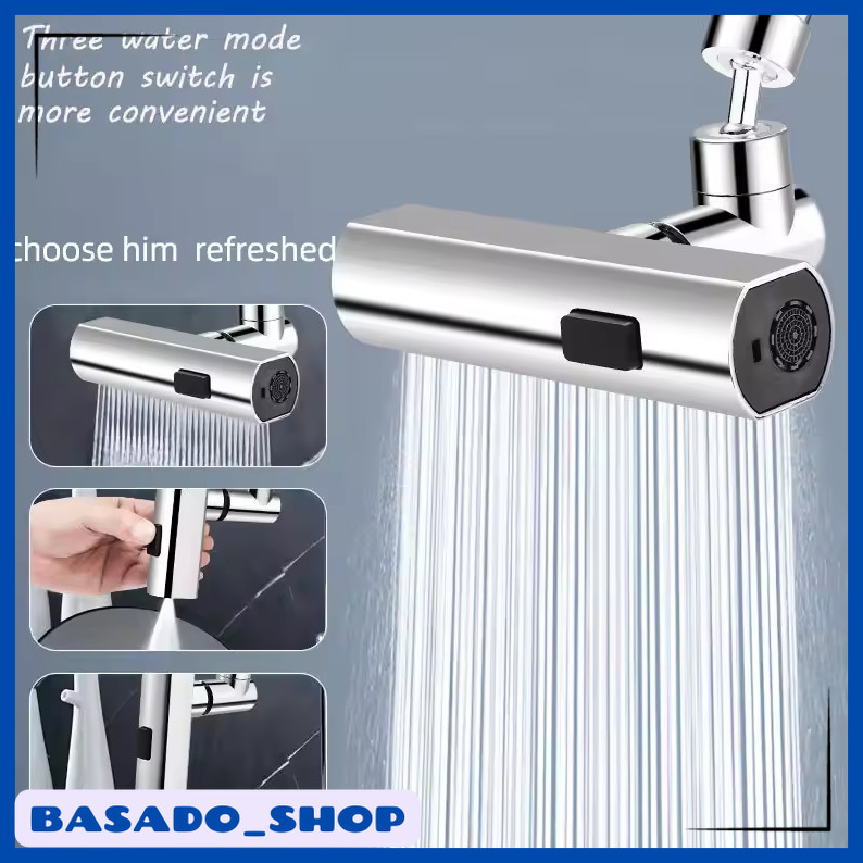 Keran Air Extender Faucet Water Outlet Universal 360 Degree - O2