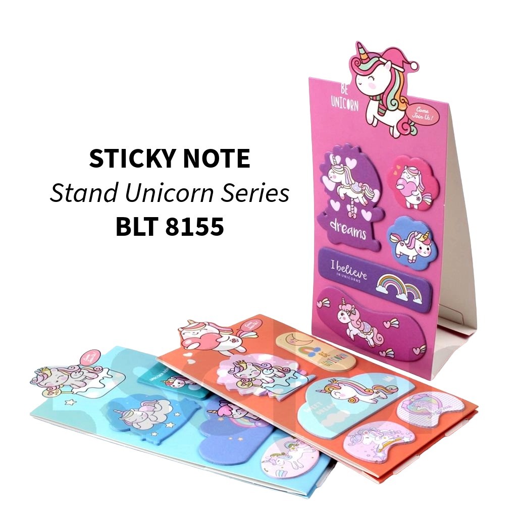 

❤️️Stick Notes Kertas Stand 8155 korean dan Unicorn Series / Sticky Notes❤️️