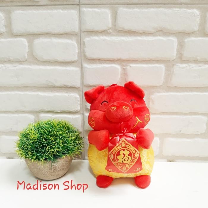 

PROMO!Boneka Babi Kantung Fu Kado Parcel Imlek Murah Tradisional SangjitREADY