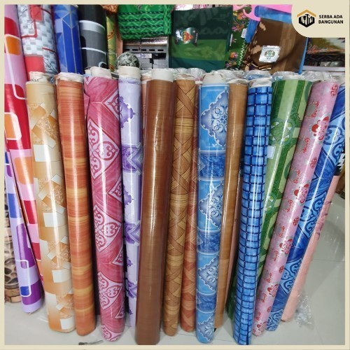 SAB KARPET VINYL UNTUK LANTAI DAN TAPLAK MEJA METERAN / Karpet Lantai Plastik Aesthetic 1 Roll TERMU