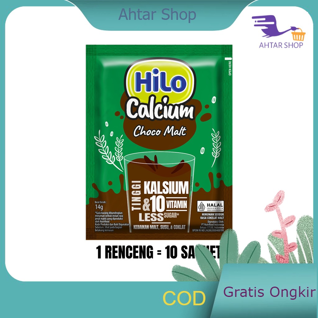 

HiLo Renceng Coklat Malt Hi Calcium 10 Sachet Choco Susu Berenergi Tinggi Kalsium Peninggi Badan