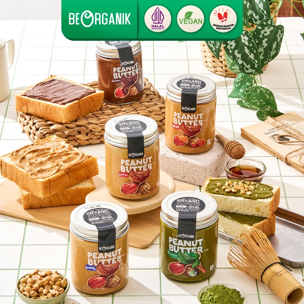 

Emama.store Beorganik Peanut Butter / Selai Kacang 280gr (Unsweetened, Gluten Free, Vegan)