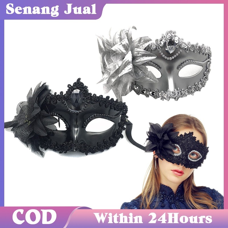 * Topeng Pesta / Topeng Wanita Pria / Masquerade Party / Masker Setengah Wajah *