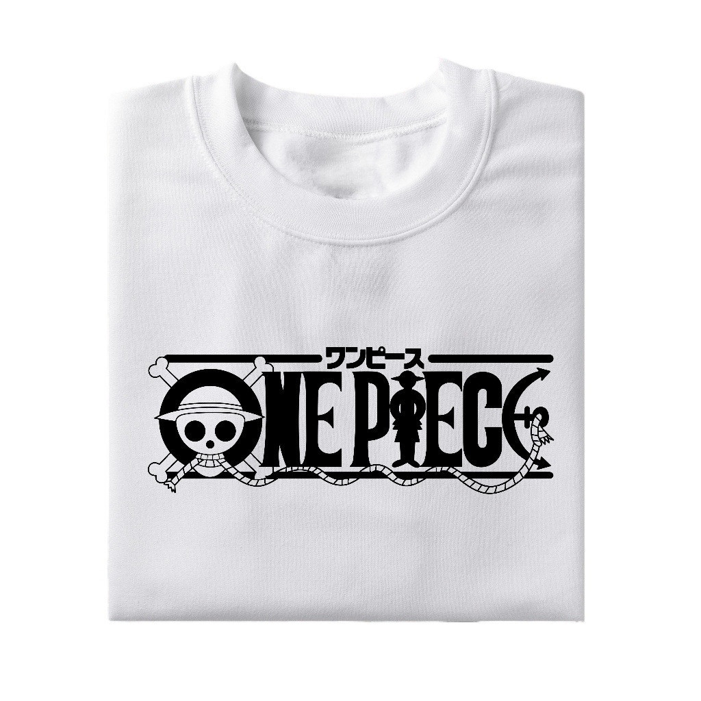 Kaos T-shirt Distro Anime One Piece Minimalist T-Shirt Design