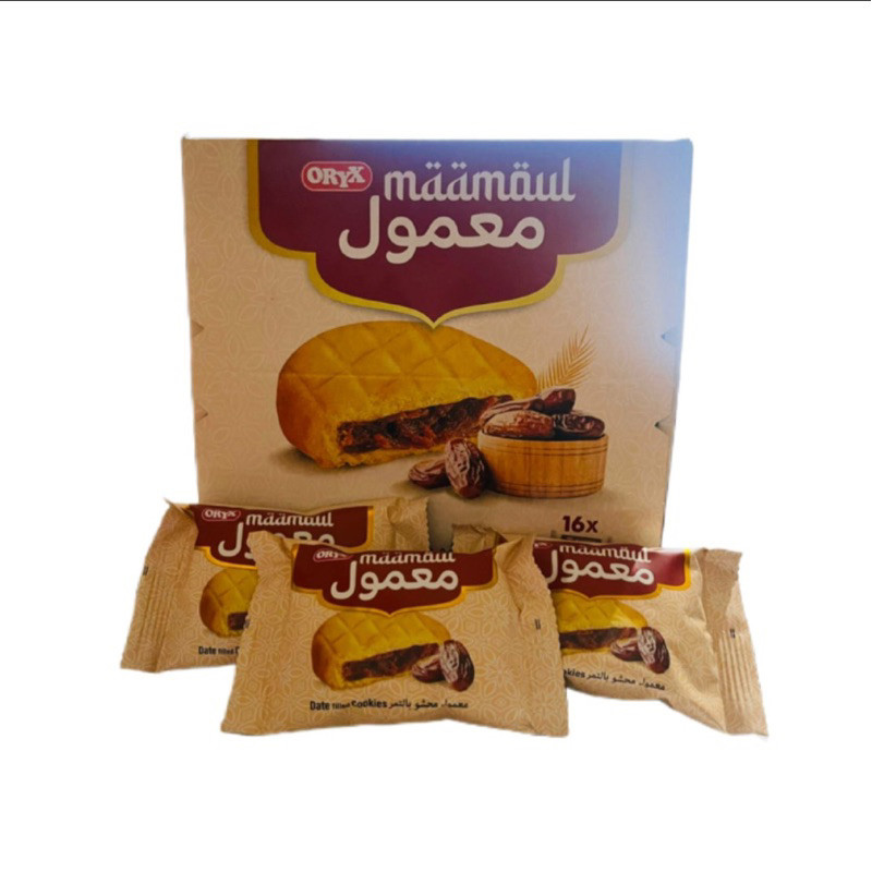 

Biskuit Maamoul Al Batal 1 Box Isi 16 Pcs | Snack Cmilan Kue Jajanan Arab
