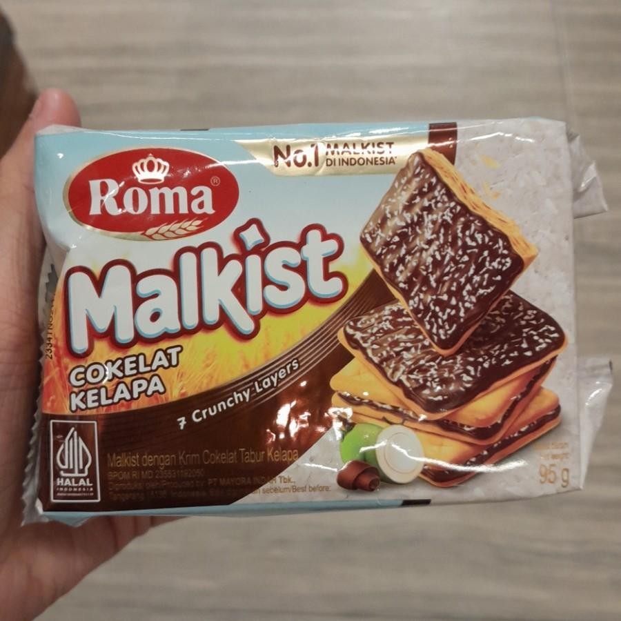 

Roma Malkist Cracker Biscuit Kreker Dengan Krim Rasa Coklat / Coklat Kelapa / Cappucino 105gr