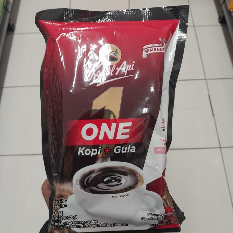 Kapal Api One Gula Terpisah Kopi Sachet ( 10 Sachets )