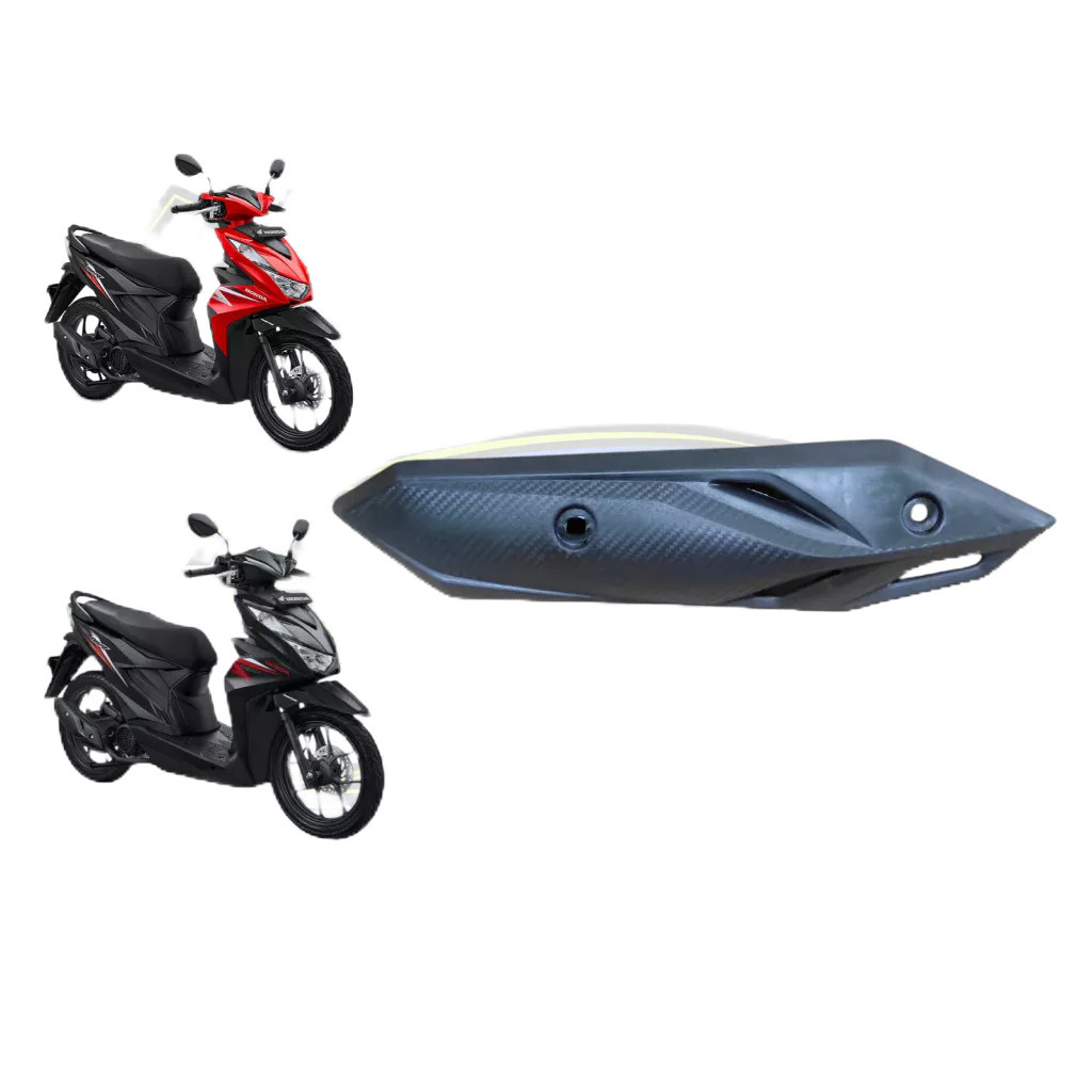 Pelindung Tutup Knalpot Honda Beat Street 2020 2021 2022 2023 / Body Kasar Beat
