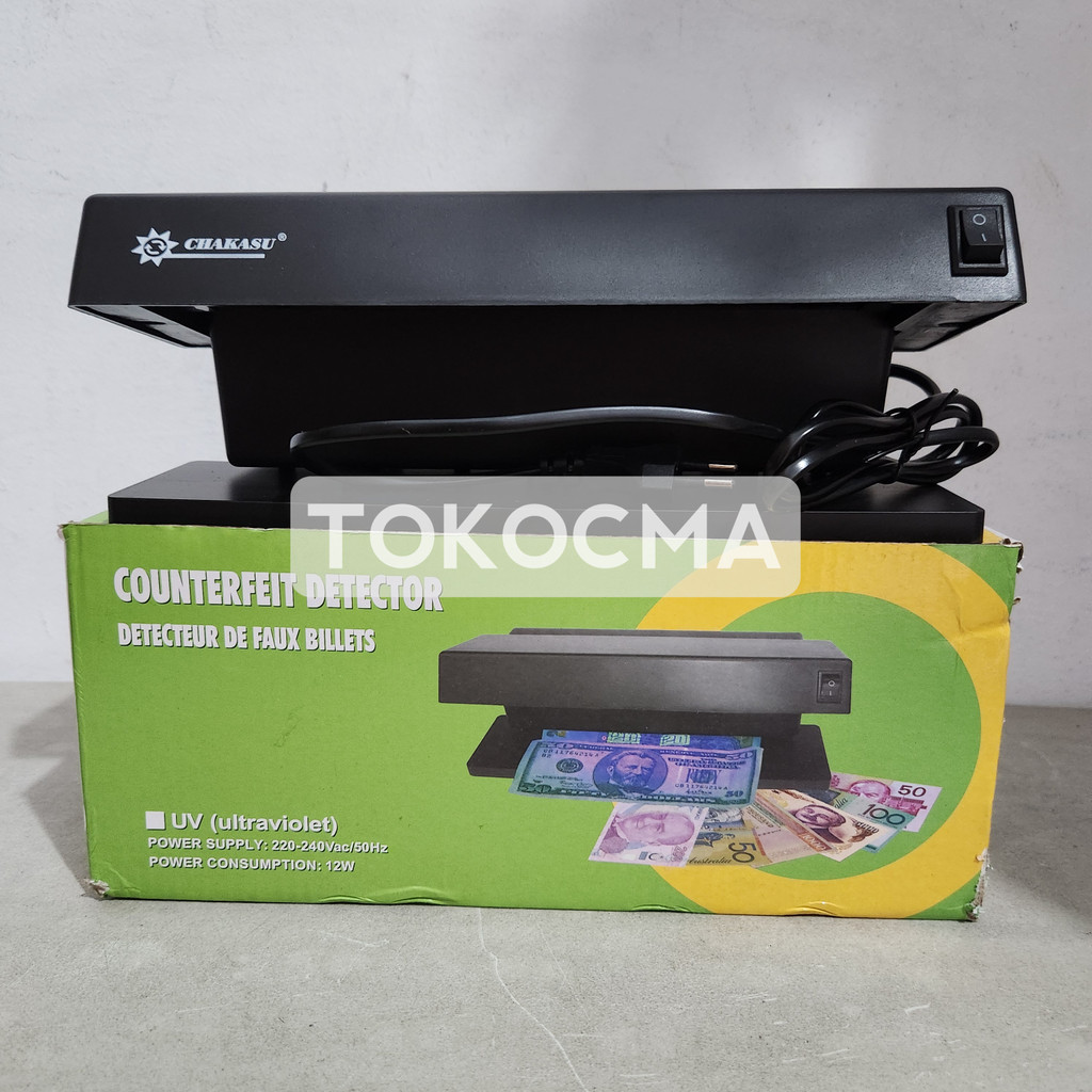 Alat Deteksi Uang Palsu Dengan Sinar UV & LED Scan Money Uang Palsu Cek Detector Uang Palsu SNI