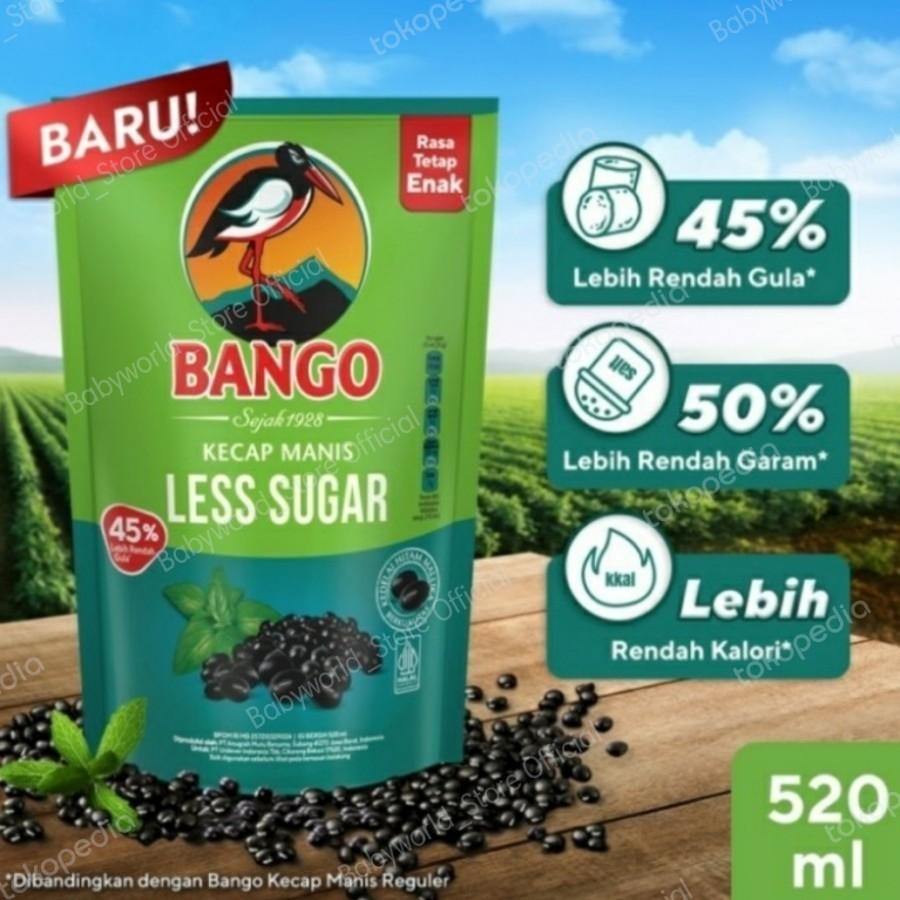 

Bango Less Sugar Kecap Rendah Gula 520ml