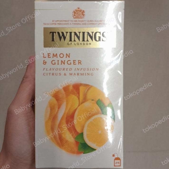 

Twinings Lemon & Ginger Infused Tea Teh Celup Import ( 25 Bags )
