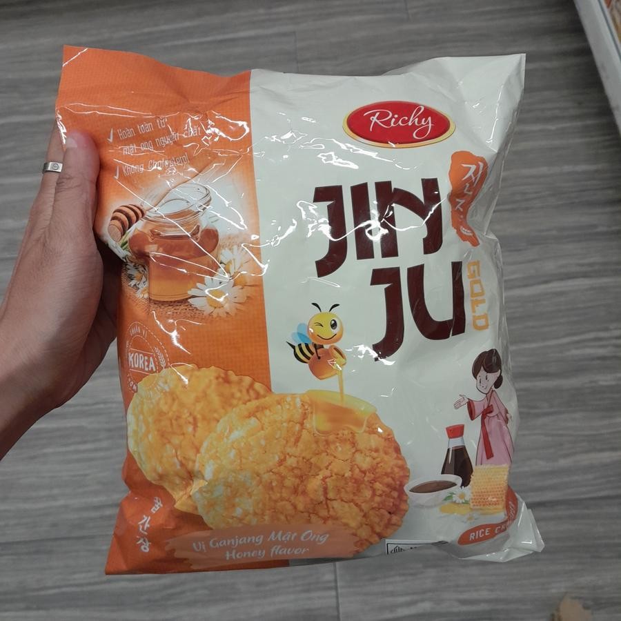 

Richy Jinju Honey Rice Crackers Import 100gr