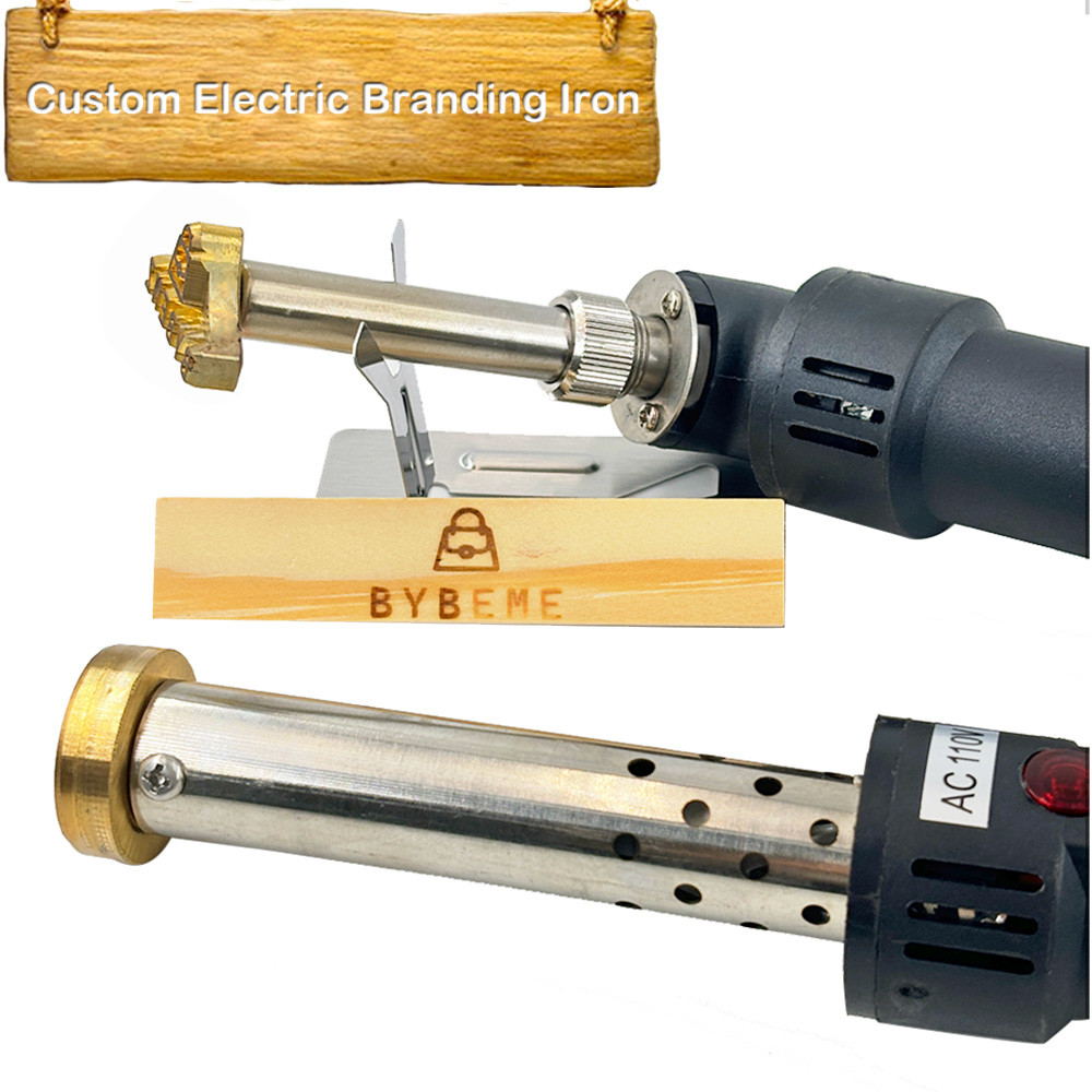 

Custom Electric Branding Iron Temperature-Controlle Stamping Heater Wood Handcraft Leather Cake Food Adjustable Temperature Iron