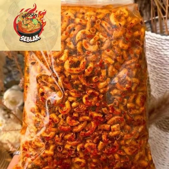 

Seblak krispi Makaroni Pedas Bumbu Cikruh 1kg "MAKARONI NGABRET".s Seblak