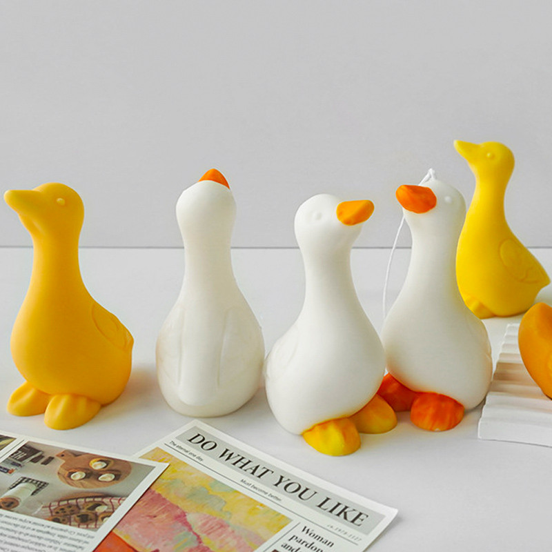 

3D Animal Silicone Candle Mold Handmade Home Deco Cute Duck Ornaments Molds DIY Soap Plaster Resin Chocolate Baking Making Mould