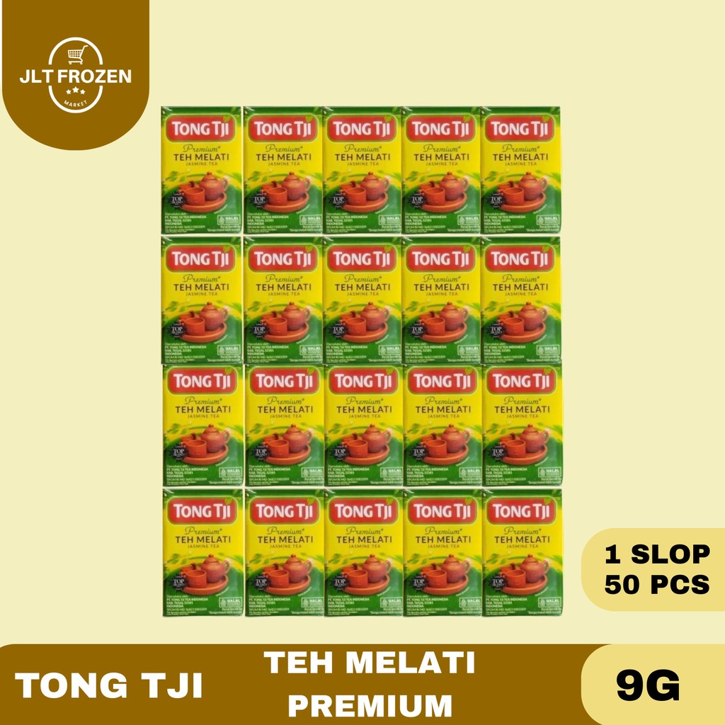 

Tong Tji Jasmine Tea / Teh Melati / Teh Seduh Premium 9 GR / 50 PCS