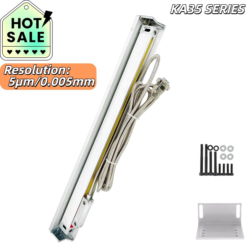 

KA35 High Accuracy 0.005mm（5μm） TTL DRO 450 500 550 600 650 700 750 800mm Linear Scale Optical Encoder Optical Grating Ruler
