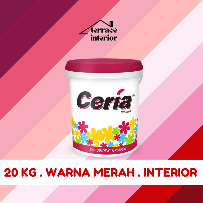 Cat Tembok Interior Propan Ceria  Warna Merah 20 Kg