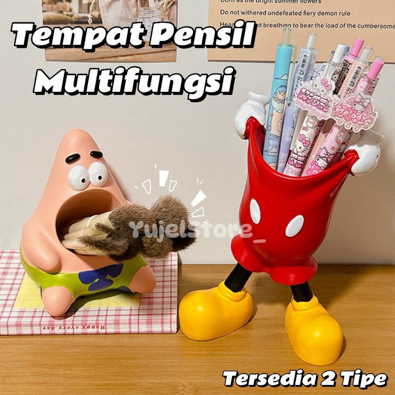 

New [READY]Tempat Pensil Meja Lucu Plastik Serbaguna Pensil Meja Pen HolderPremium
