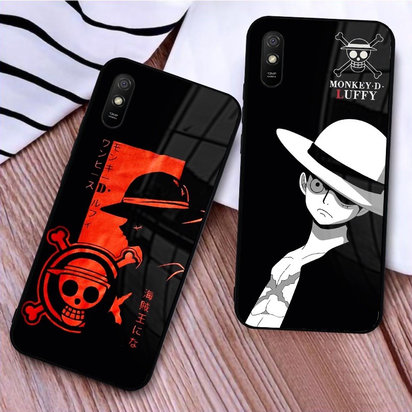 (RM14) CASE GLOSSY REDMI 7 7A 8 8A PRO 9 9A 9C 9T S2 | CASE HAPE MOTIF LUFFY ANIME ONE PIECE