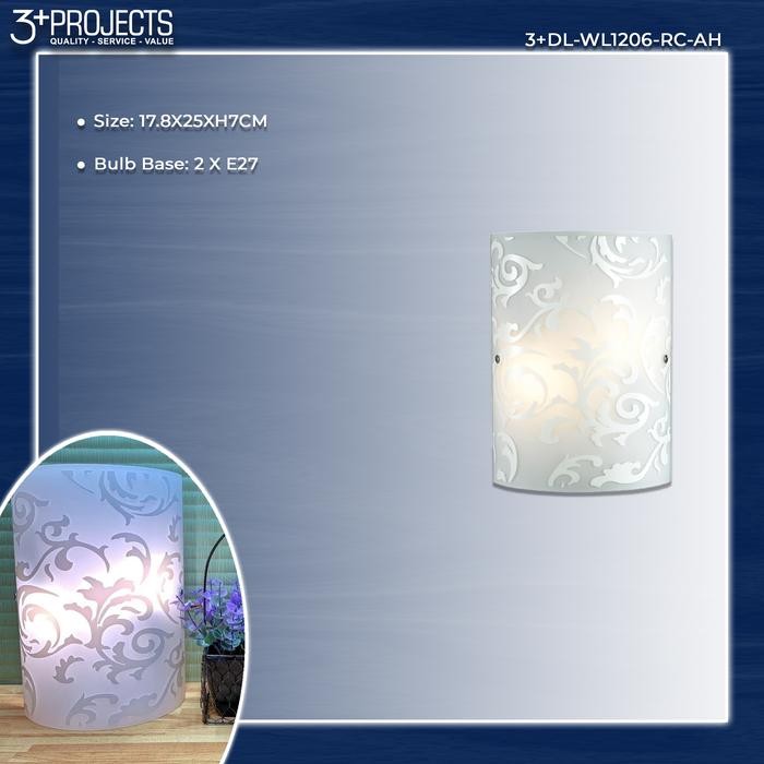 Lampu Dinding / Wall Lamp White Rococo 3+DL-WL1206-RC-AH
