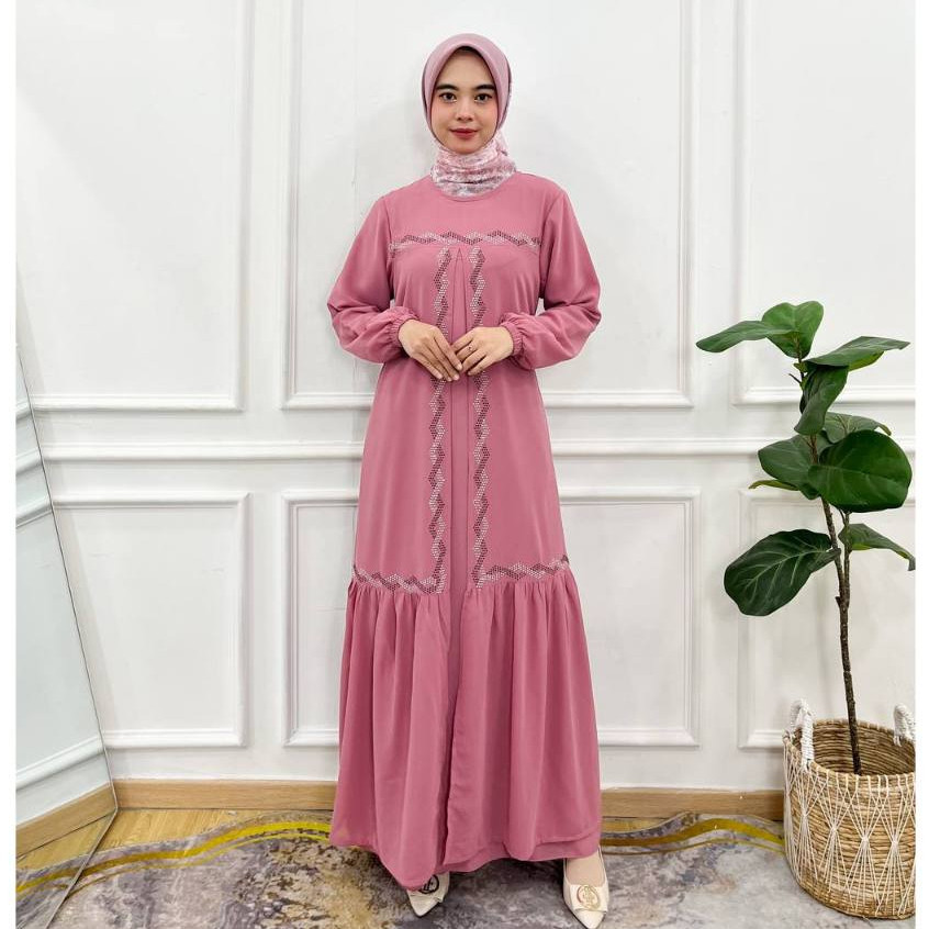 PRILLY BUSANA - Malika Gamis Payet Malaysia - Dress Ceruty - Kurung Melayu - Seragaman Malay