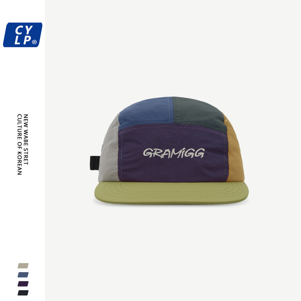 Topi Bisbol Hip-Hop Pinggiran Datar Bordir Huruf Merek Fashion Jalanan untuk Pria dan Wanita, Topi P