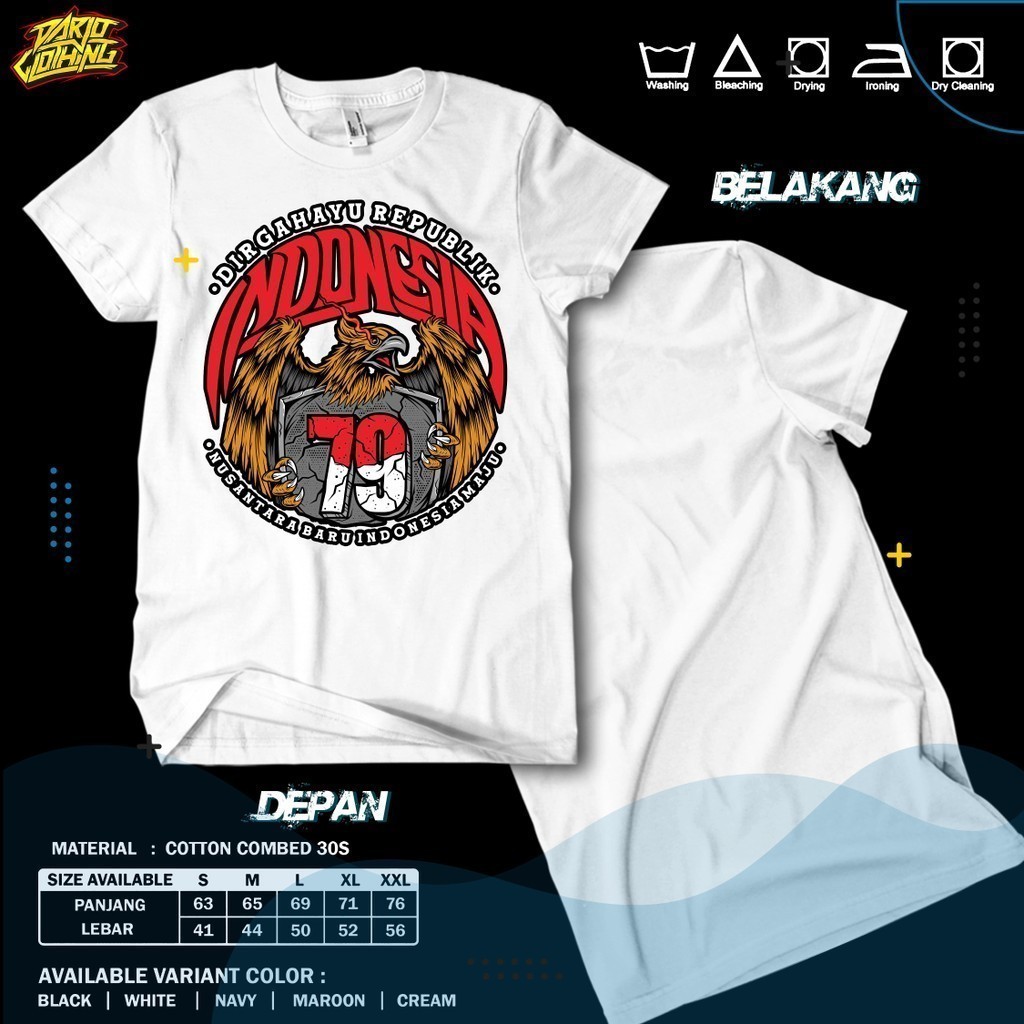 Toko Kaos - DarjoClothing - Kaos Indonesia Nusantara Baru Indonesia Maju Semi Katun