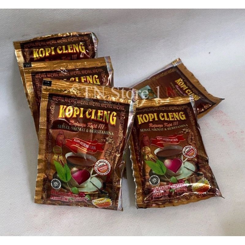 

Kopi sachet bubuk isi 5 minuman clenge