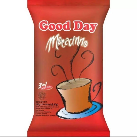 

Kopi good day mocacinno 1 renceng / isi 10pcs