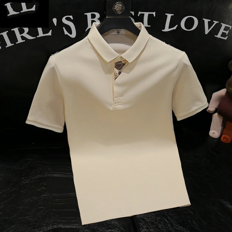 Kaos Kerah Polo Vintage Ramping Remaja Pria