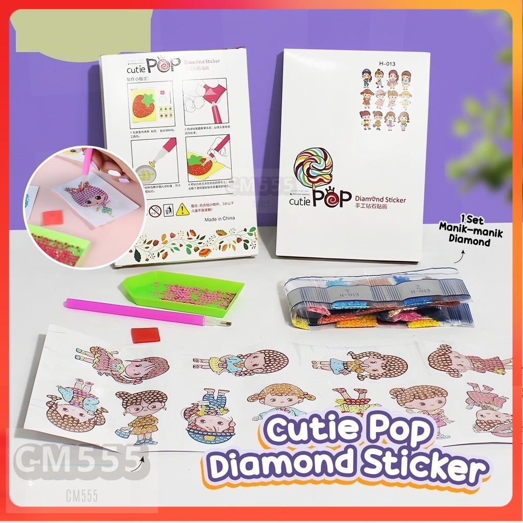 

Stiker Diamond Cutie Pop/Stiker Pop Mutiara
