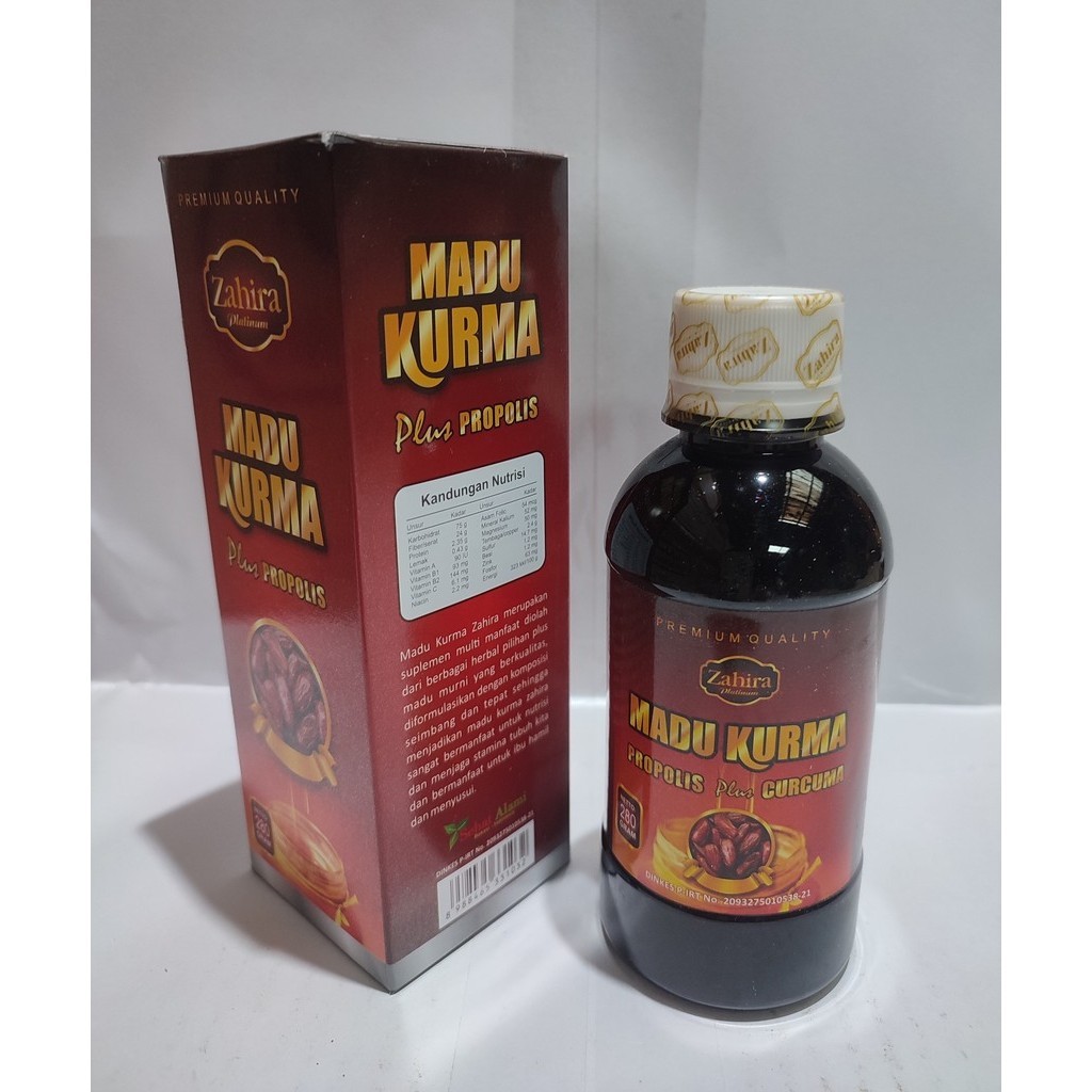 

Madu Kurma Propolis Plus Curcuma Zahira 280Gram