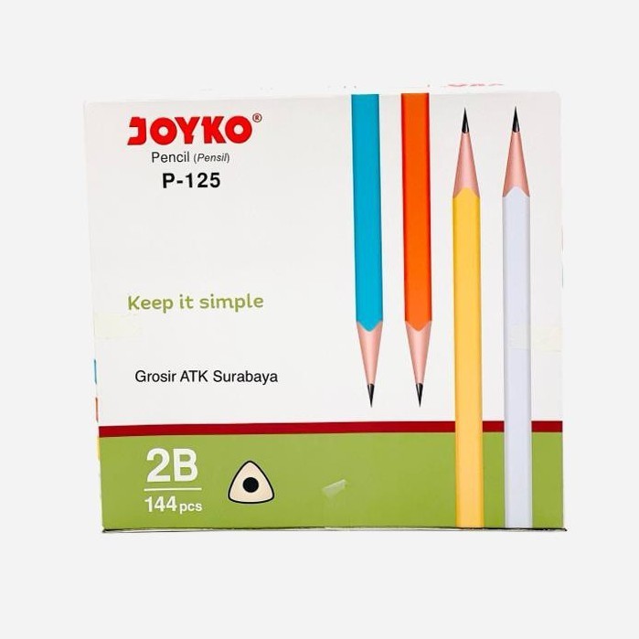 

( DAPAT 1 LUSIN ) PENSIL 2B JOYKO P-125 / Pencil 2B Joyko P-125 / P 125