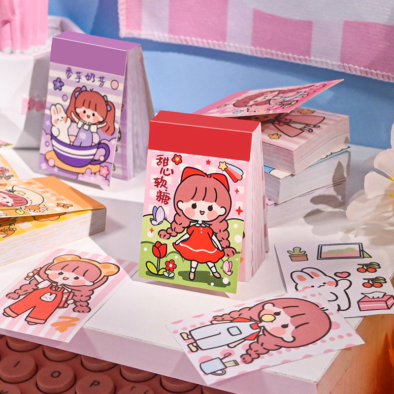 

ACEH.BRO 130915 Stiker Buku Momo Mini 24 Lembar Sticker Note Book Washi Karakter Lucu Diary DIY Jurnal Planner Dekorasi Scrapbooking Alat Tulis Sekolah