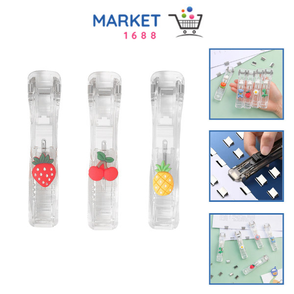

Market1688 Kliper Penjepit Kertas Stapler Dorong Paper Clips Poratble Stainless Steel Staples Otomatis