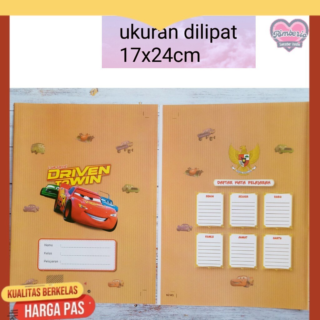 

sampul buku karakter cars mcqueen