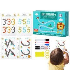 

CMB TRACING WORK BOOK [FREE 6 SPIDOL + PENGHAPUS] BUKU BELAJAR ANAK REUSABLE ACTIVITY MAGIC EDUKASI