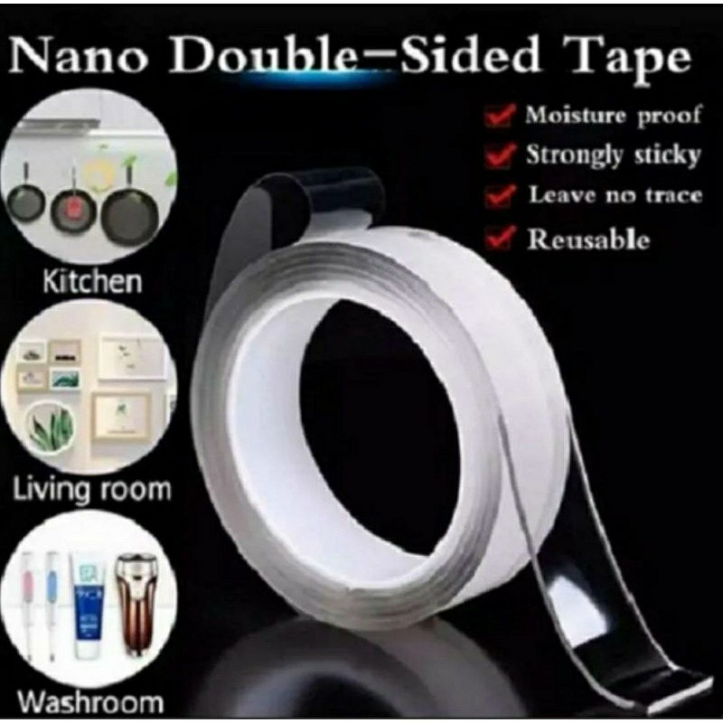 

DOUBLE TAPE / PEREKAT ELASTIS BENING PANJANG 1M DAN 3M