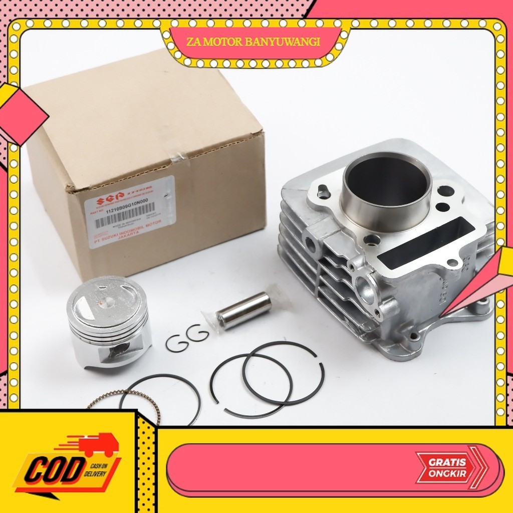 Blok Seher Suzuki Smash 110 Ori / Blok Seher Mesin 1 Set Motor Smash 110 - 11210B09G10N000